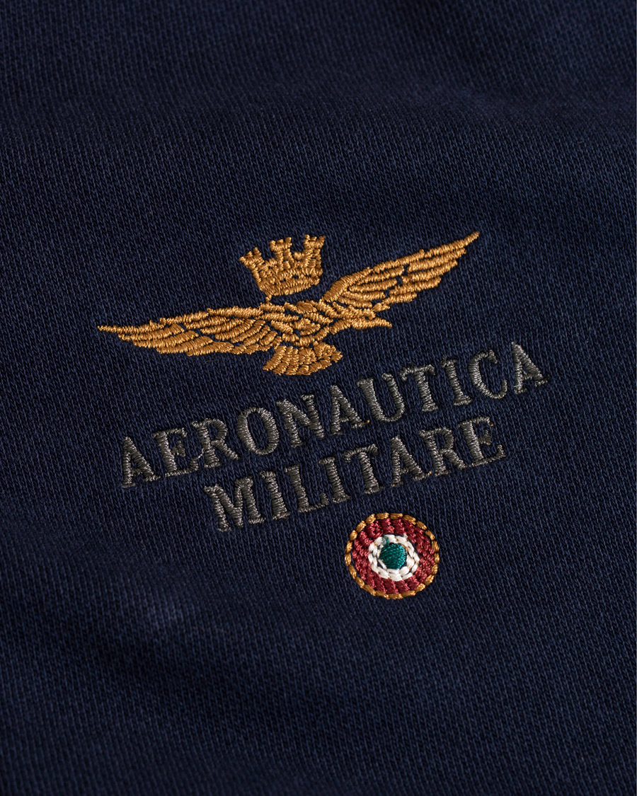 Homme | Pulls Et Tricots | Aeronautica Militare | AF348 Full Zip Hoodie Navy