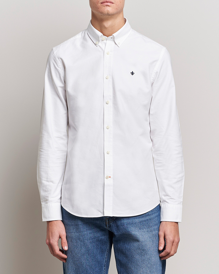 Homme | Chemises Oxford | Morris | Oxford Button Down Cotton Shirt White