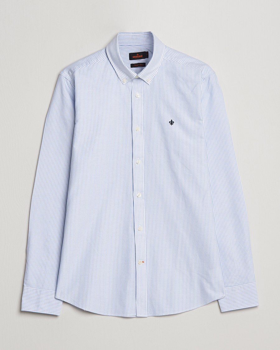 Homme | Chemises | Morris | Douglas Striped Oxford Light Blue