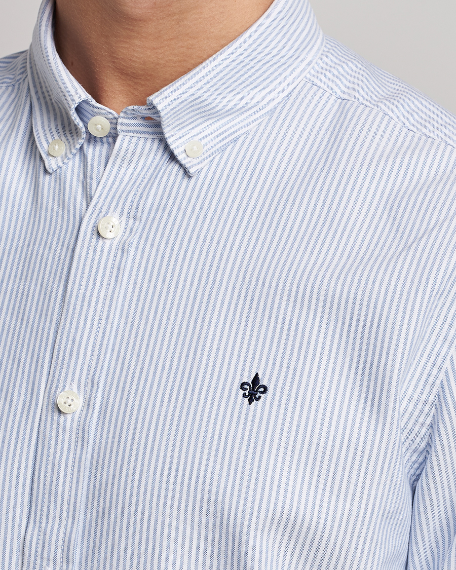 Homme | Chemises | Morris | Douglas Striped Oxford Light Blue