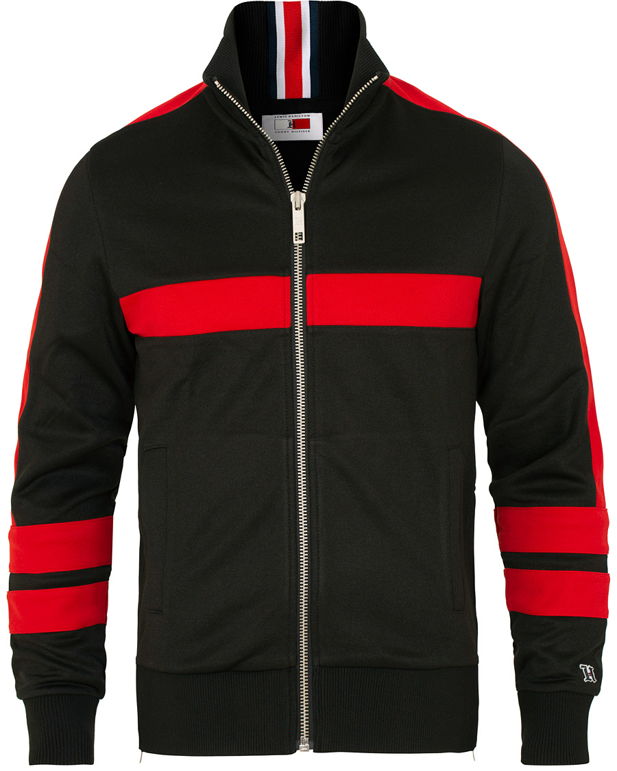 Homme | Pulls Et Tricots | Tommy Hilfiger | Lewis Hamilton Logo Track Jacket Jet Black