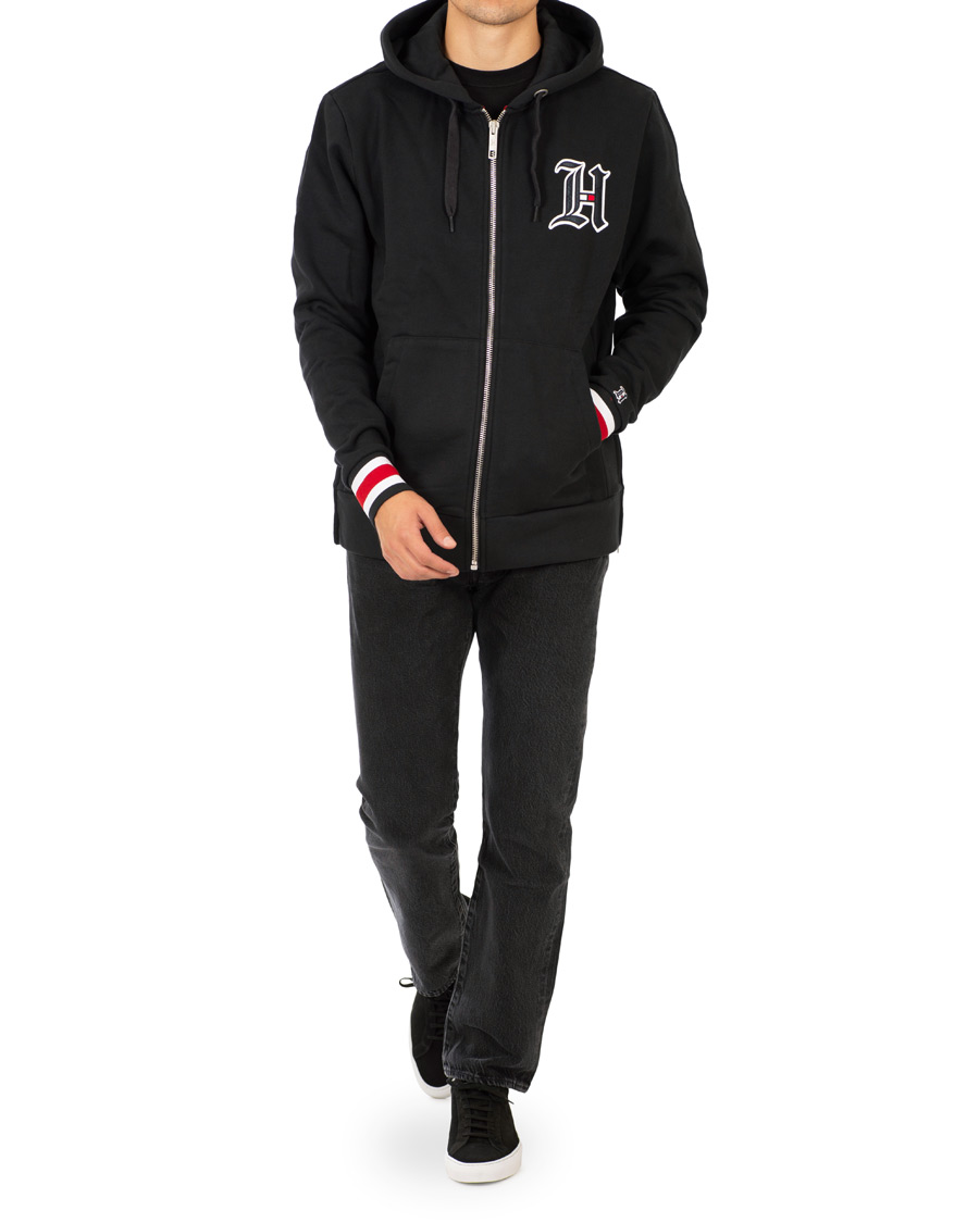 Homme | Pulls Et Tricots | Tommy Hilfiger | Lewis Hamilton Logo Zip Hoodie Jet Black