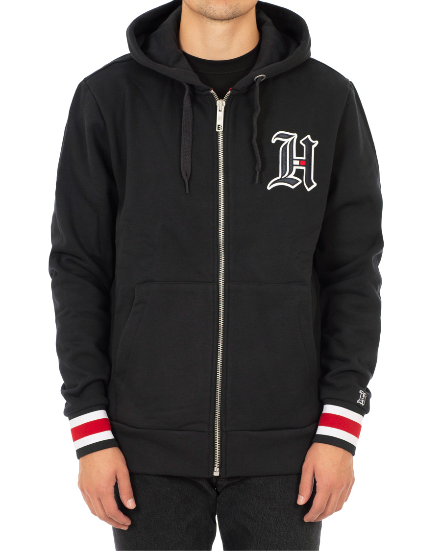 Homme | Pulls Et Tricots | Tommy Hilfiger | Lewis Hamilton Logo Zip Hoodie Jet Black