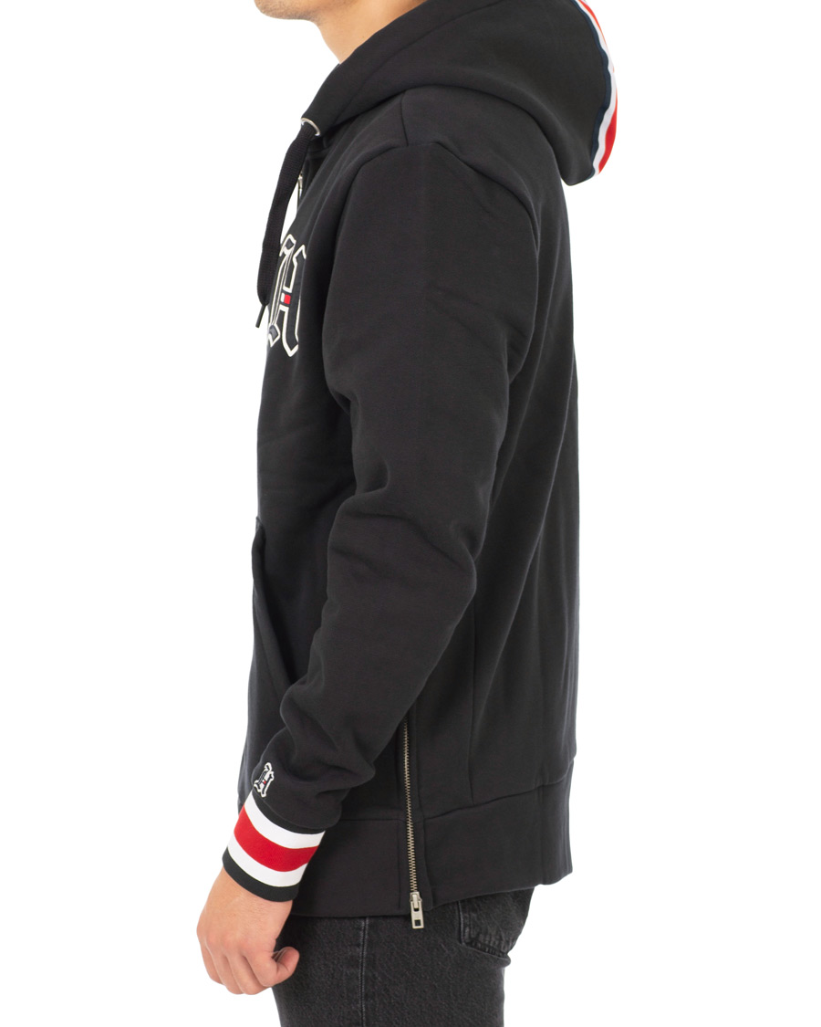 Homme | Pulls Et Tricots | Tommy Hilfiger | Lewis Hamilton Logo Zip Hoodie Jet Black