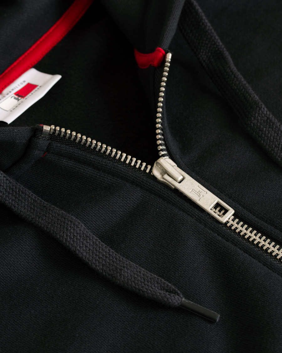 Homme | Pulls Et Tricots | Tommy Hilfiger | Lewis Hamilton Logo Zip Hoodie Jet Black