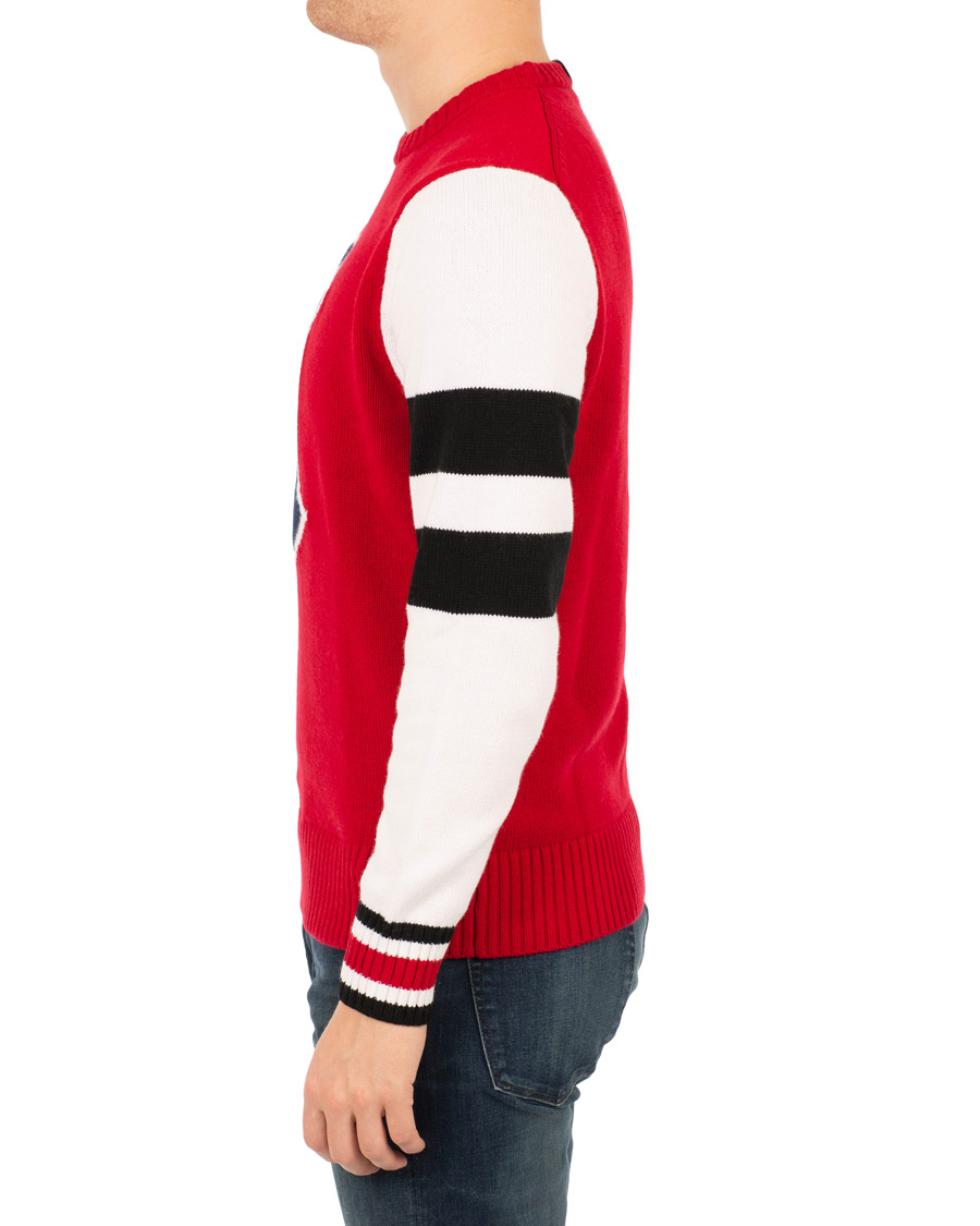 Homme | Pulls Et Tricots | Tommy Hilfiger | Lewis Hamilton Varsity Sweater Barbados Cherry