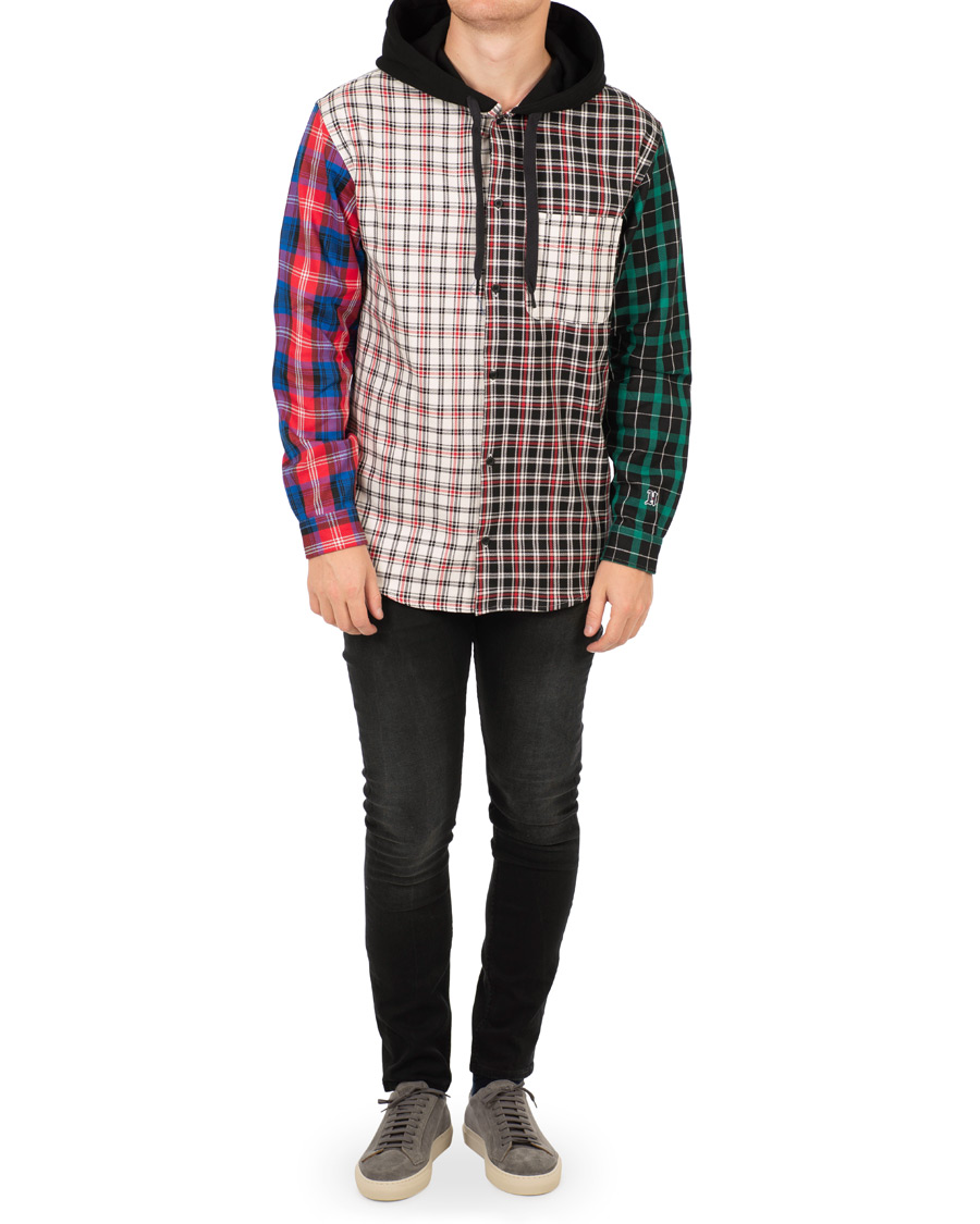Homme | Pulls Et Tricots | Tommy Hilfiger | Lewis Hamilton Plaid Hoodie Shirt Barbados Cherry
