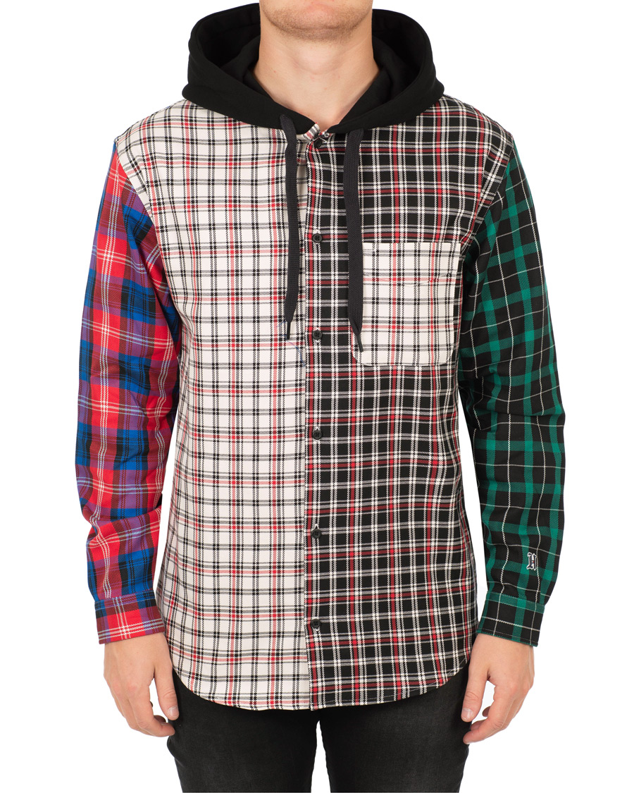 Homme | Pulls Et Tricots | Tommy Hilfiger | Lewis Hamilton Plaid Hoodie Shirt Barbados Cherry