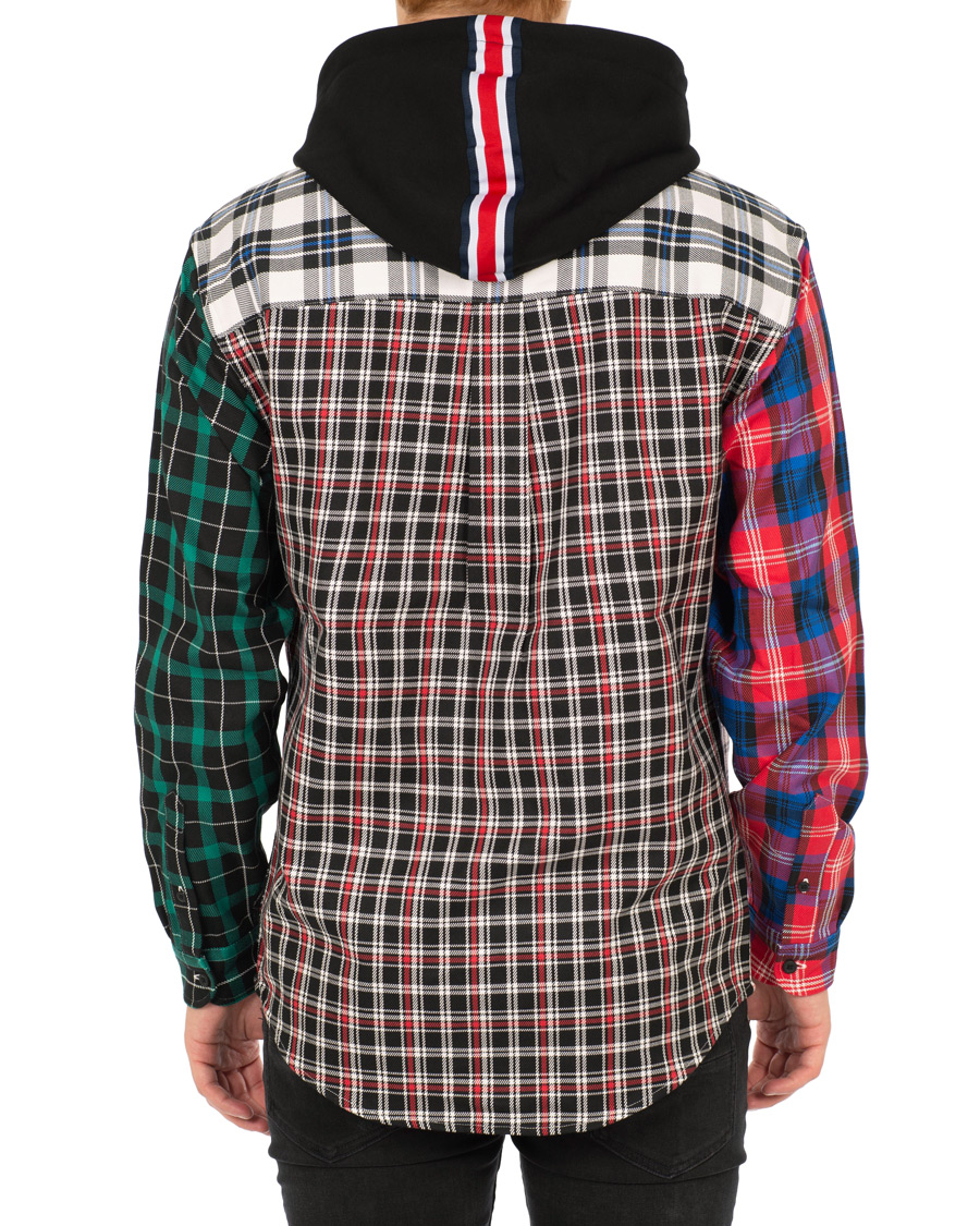 Homme | Pulls Et Tricots | Tommy Hilfiger | Lewis Hamilton Plaid Hoodie Shirt Barbados Cherry