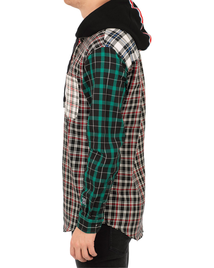 Homme | Pulls Et Tricots | Tommy Hilfiger | Lewis Hamilton Plaid Hoodie Shirt Barbados Cherry