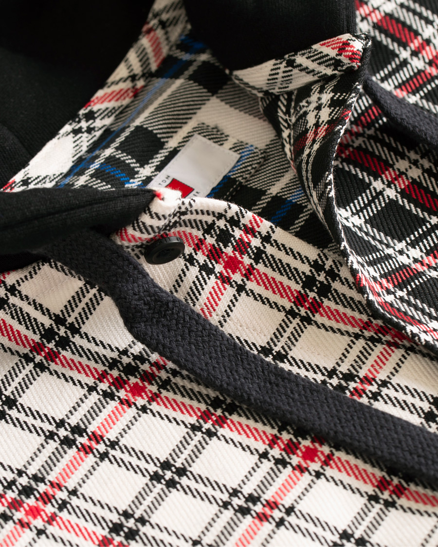 Homme | Pulls Et Tricots | Tommy Hilfiger | Lewis Hamilton Plaid Hoodie Shirt Barbados Cherry