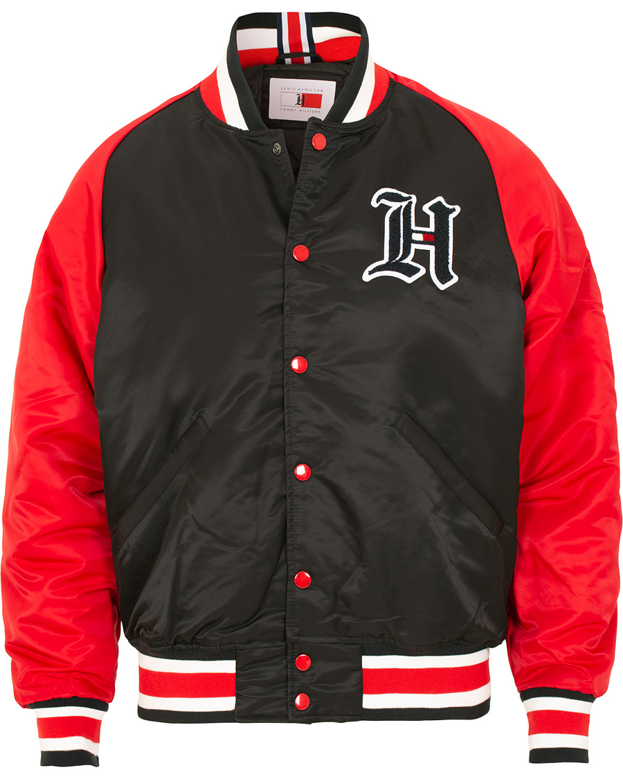Homme | Manteaux Et Vestes | Tommy Hilfiger | Lewis Hamilton Varsity Bomber Jet Black