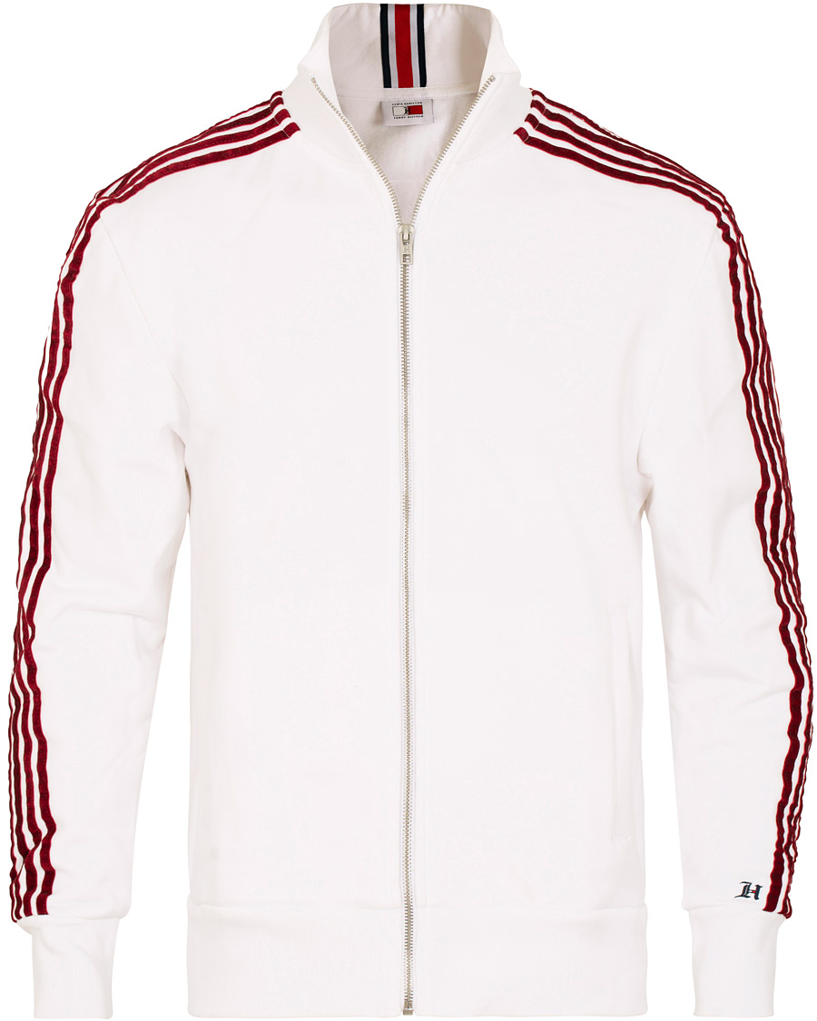 Homme | Pulls Et Tricots | Tommy Hilfiger | Lewis Hamilton Striped Track Jacket Bright White