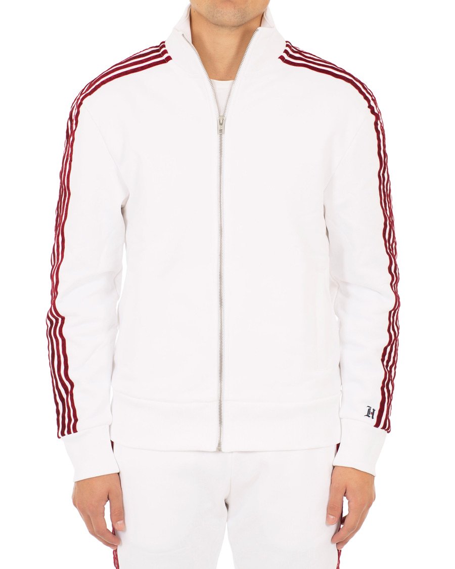 Homme | Pulls Et Tricots | Tommy Hilfiger | Lewis Hamilton Striped Track Jacket Bright White