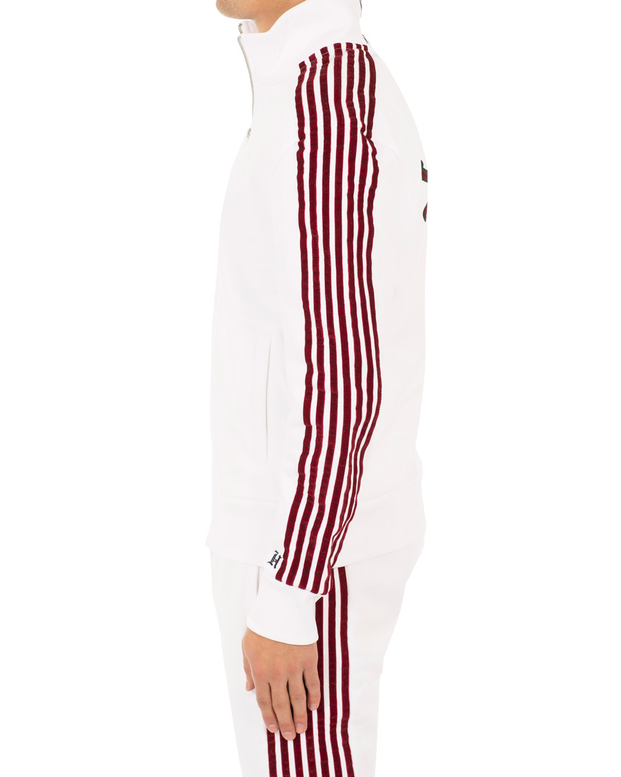 Homme | Pulls Et Tricots | Tommy Hilfiger | Lewis Hamilton Striped Track Jacket Bright White