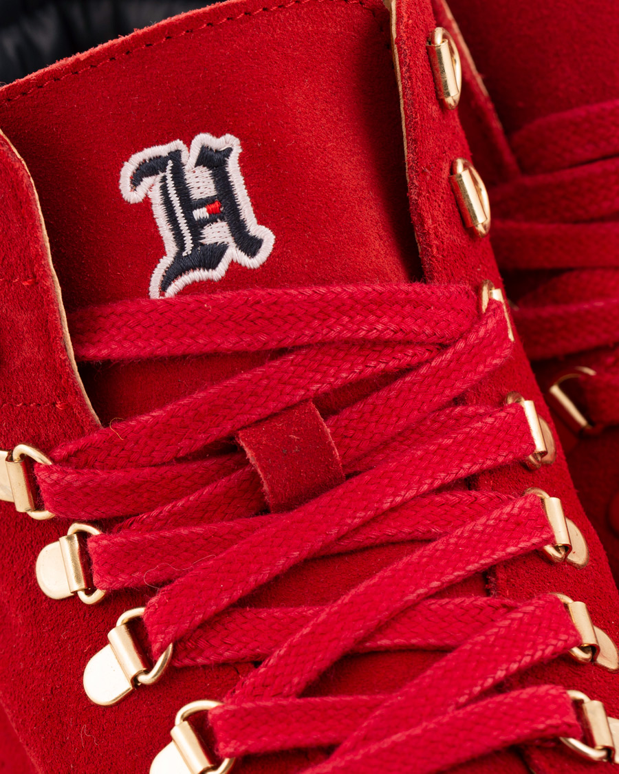 Homme | Tommy Hilfiger Lewis Hamilton Suede Hiking Boot Barbados Cherry | Tommy Hilfiger | Lewis Hamilton Suede Hiking Boot Barbados Cherry
