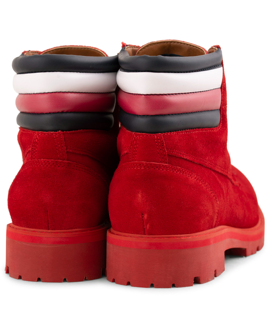 Homme | Tommy Hilfiger Lewis Hamilton Suede Hiking Boot Barbados Cherry | Tommy Hilfiger | Lewis Hamilton Suede Hiking Boot Barbados Cherry
