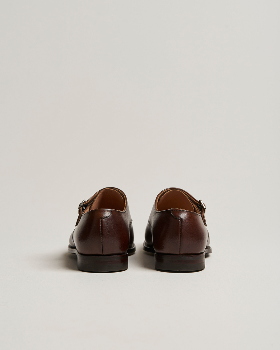 Homme | Chaussures À Boucles | Crockett & Jones | Lowndes Monkstrap City Sole Dark Brown Calf
