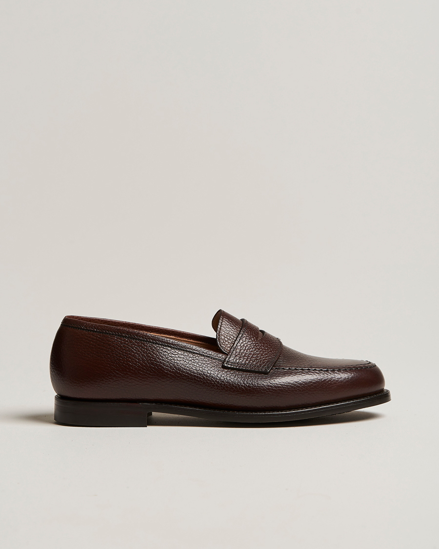 Homme | Loafers | Crockett & Jones | Boston City Sole Dark Brown Calf
