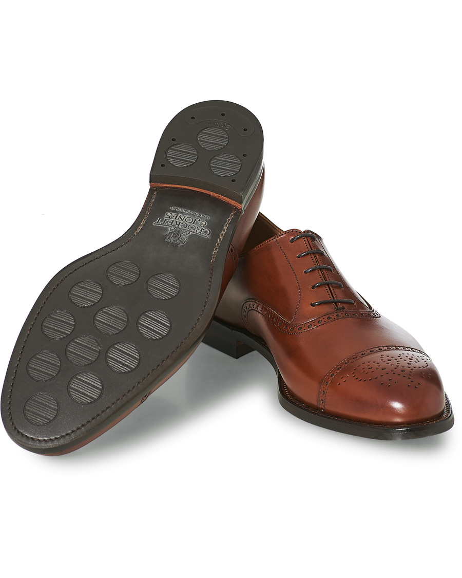Homme | Crockett & Jones Hatton Brogue City Sole Burnished Calf | Crockett & Jones | Hatton Brogue City Sole Burnished Calf