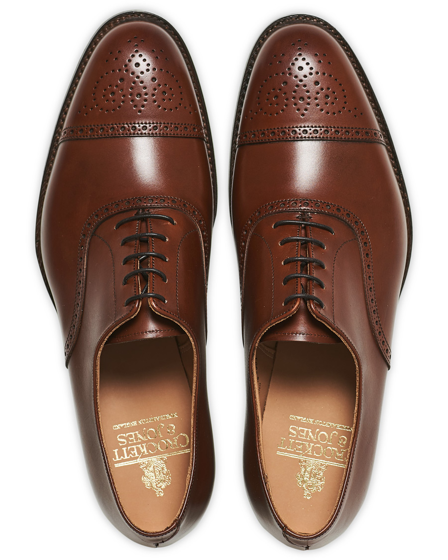 Homme | Crockett & Jones Hatton Brogue City Sole Burnished Calf | Crockett & Jones | Hatton Brogue City Sole Burnished Calf