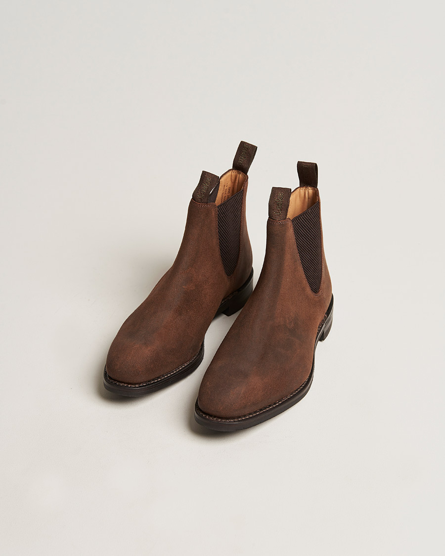Homme | Loake 1880 Chatsworth Chelsea Boot Brown Waxed Suede | Loake 1880 | Chatsworth Chelsea Boot Brown Waxed Suede