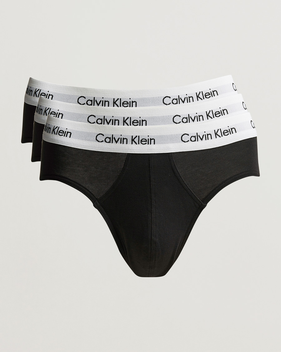 Homme | Sous-Vêtements Et Chaussettes | Calvin Klein | Cotton Stretch Hip Breif 3-Pack Black