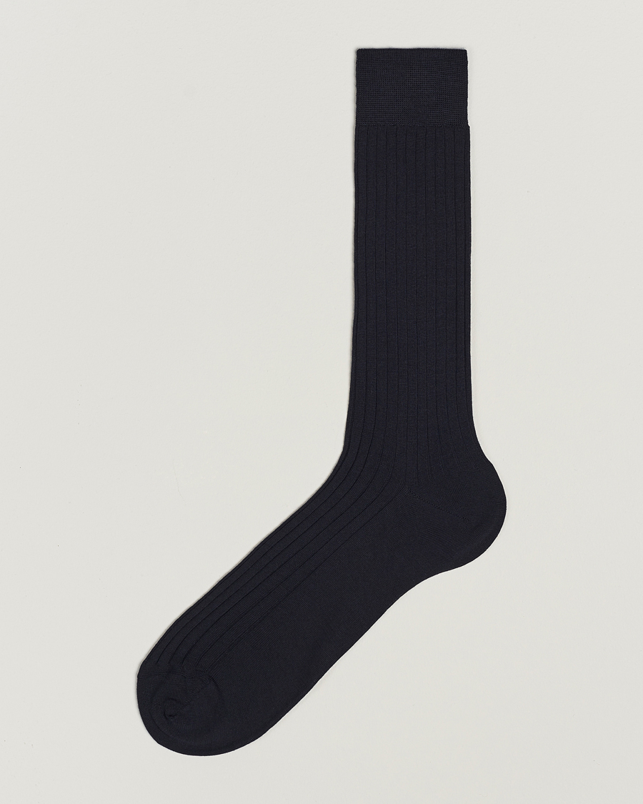 Homme | Sous-Vêtements Et Chaussettes | Bresciani | Wool/Nylon Ribbed Short Socks Navy