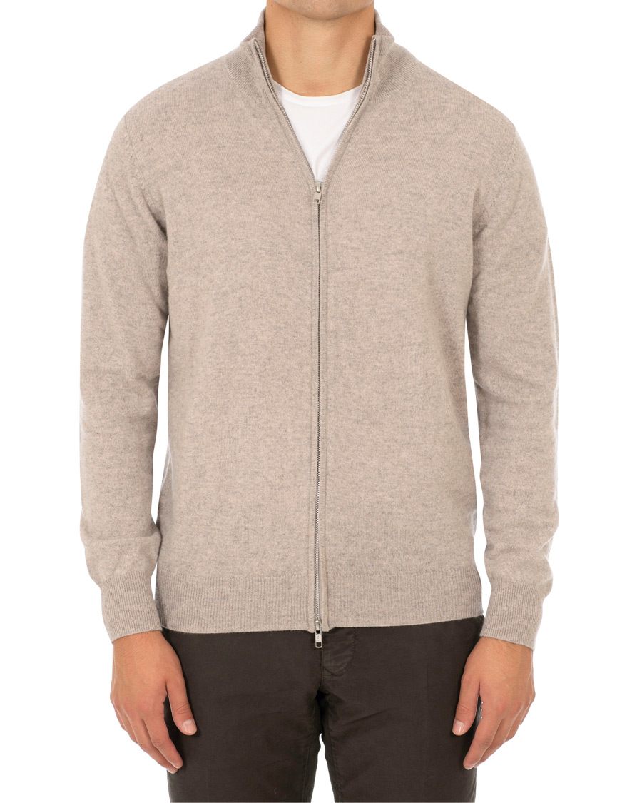 Homme | Pulls Et Tricots | Soft Goat | Cashmere Full-zip Light Taupe