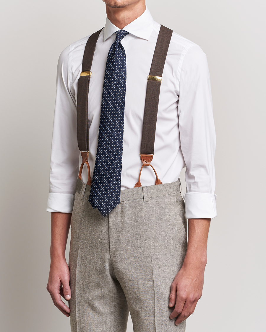 Homme | Stylesegment formal | Albert Thurston | Fresco Braces 38mm Brown 