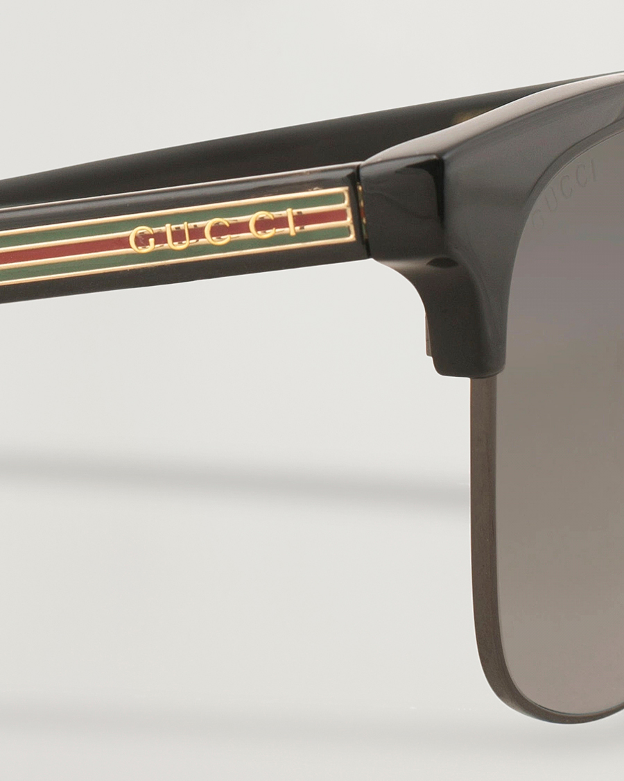 Homme | Lunettes De Soleil | Gucci | GG0382S Sunglasses Black/Grey
