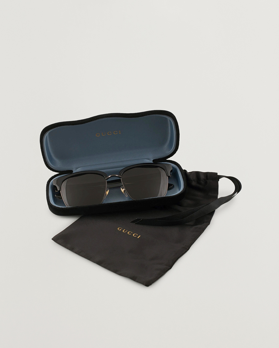 Homme | Lunettes De Soleil | Gucci | GG0382S Sunglasses Black/Grey