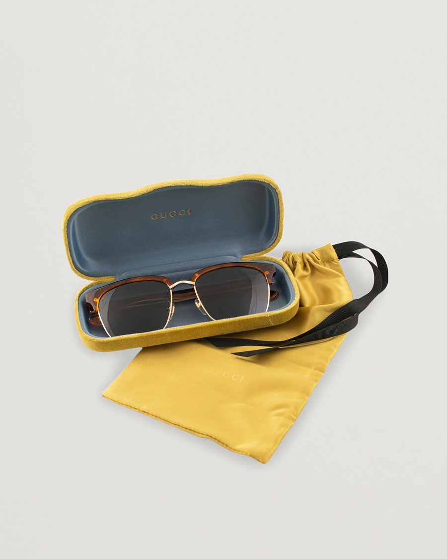 Homme | Gucci GG0382S Sunglasses Havana/Blue | Gucci | GG0382S Sunglasses Havana/Blue