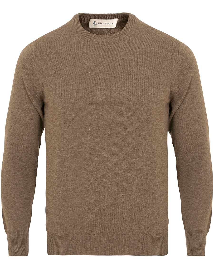 Homme | Pulls Et Tricots | Piacenza Cashmere | Cashmere Crew Neck Sweater Brown