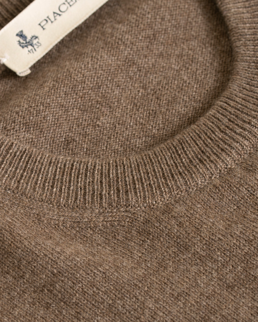 Homme | Pulls Et Tricots | Piacenza Cashmere | Cashmere Crew Neck Sweater Brown