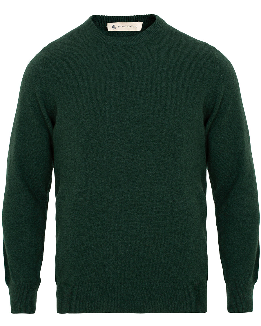 Homme | Pulls Et Tricots | Piacenza Cashmere | Cashmere Crew Neck Sweater Racing Green