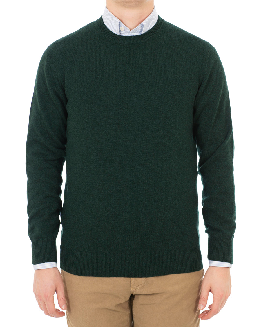 Homme | Pulls Et Tricots | Piacenza Cashmere | Cashmere Crew Neck Sweater Racing Green