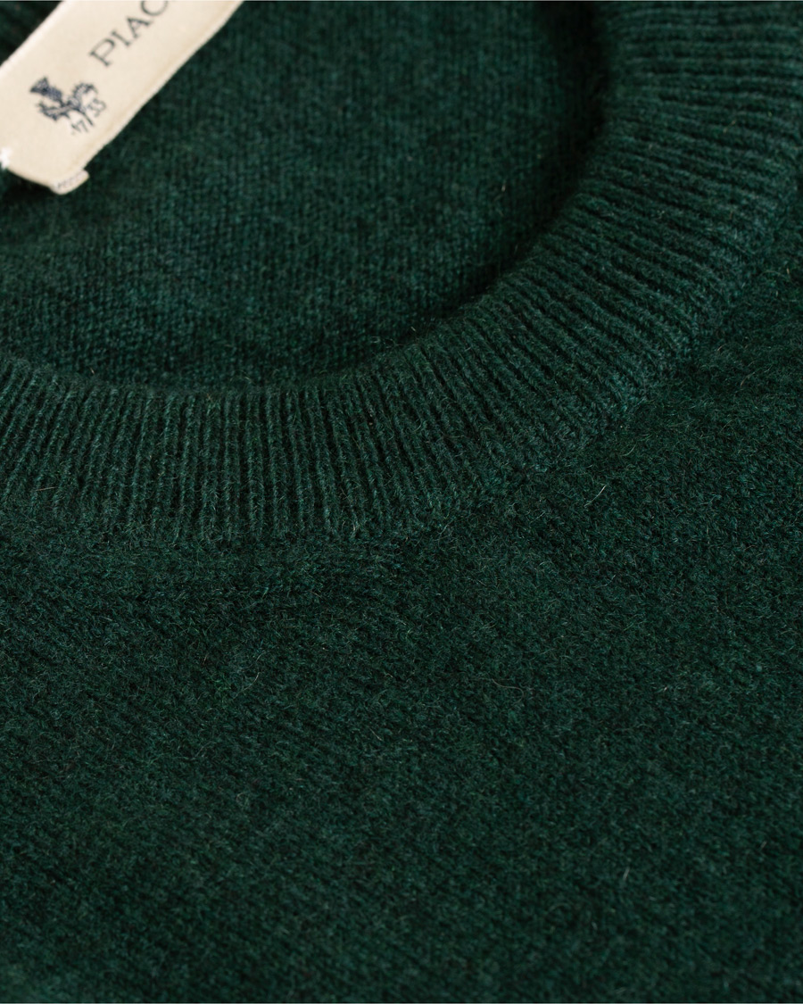 Homme | Pulls Et Tricots | Piacenza Cashmere | Cashmere Crew Neck Sweater Racing Green