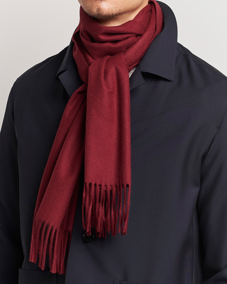 Homme | Sections | Piacenza Cashmere | Cashmere Scarf Burgundy