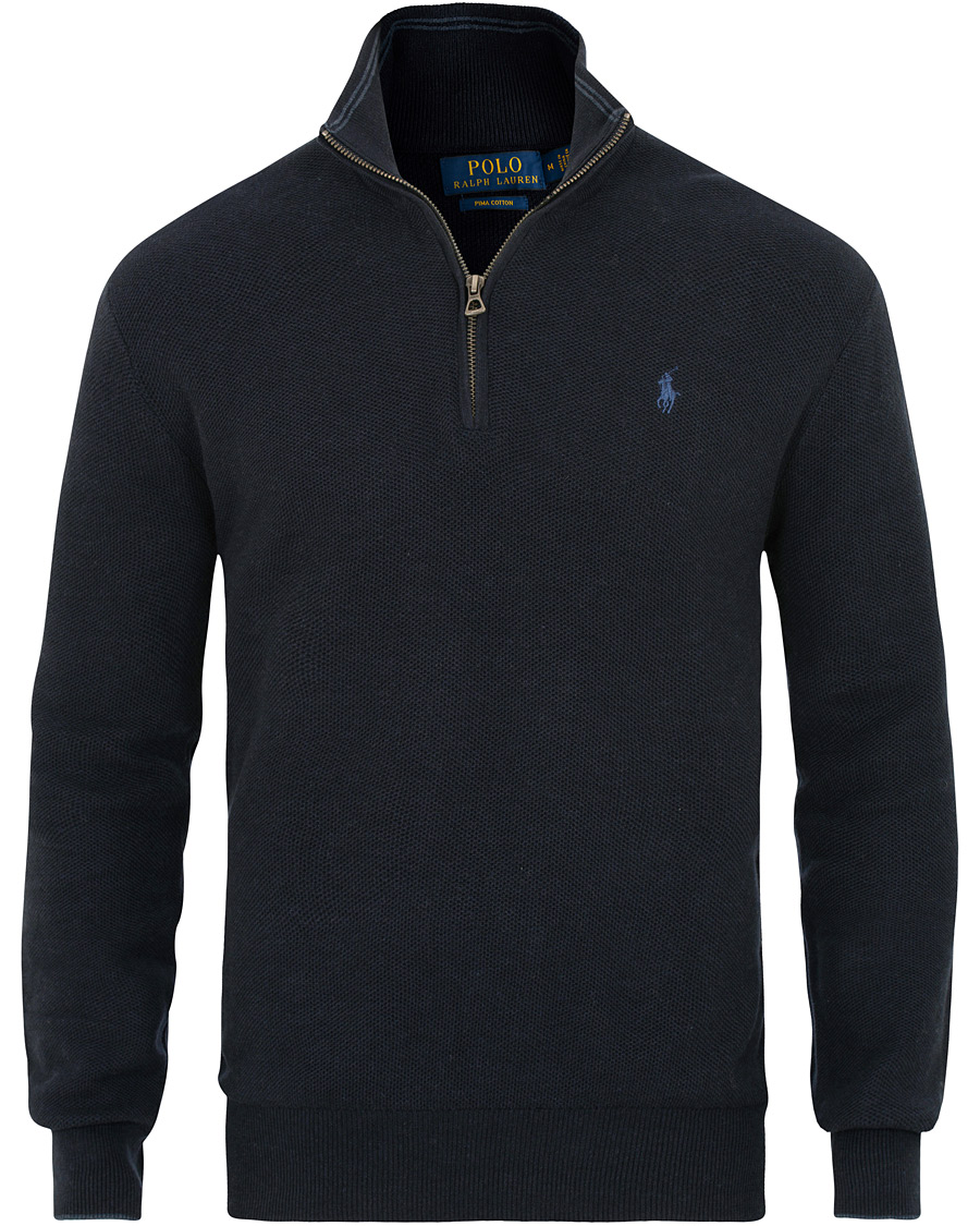Homme | Pulls Et Tricots | Polo Ralph Lauren | Texture  Half Zip Navy Heather