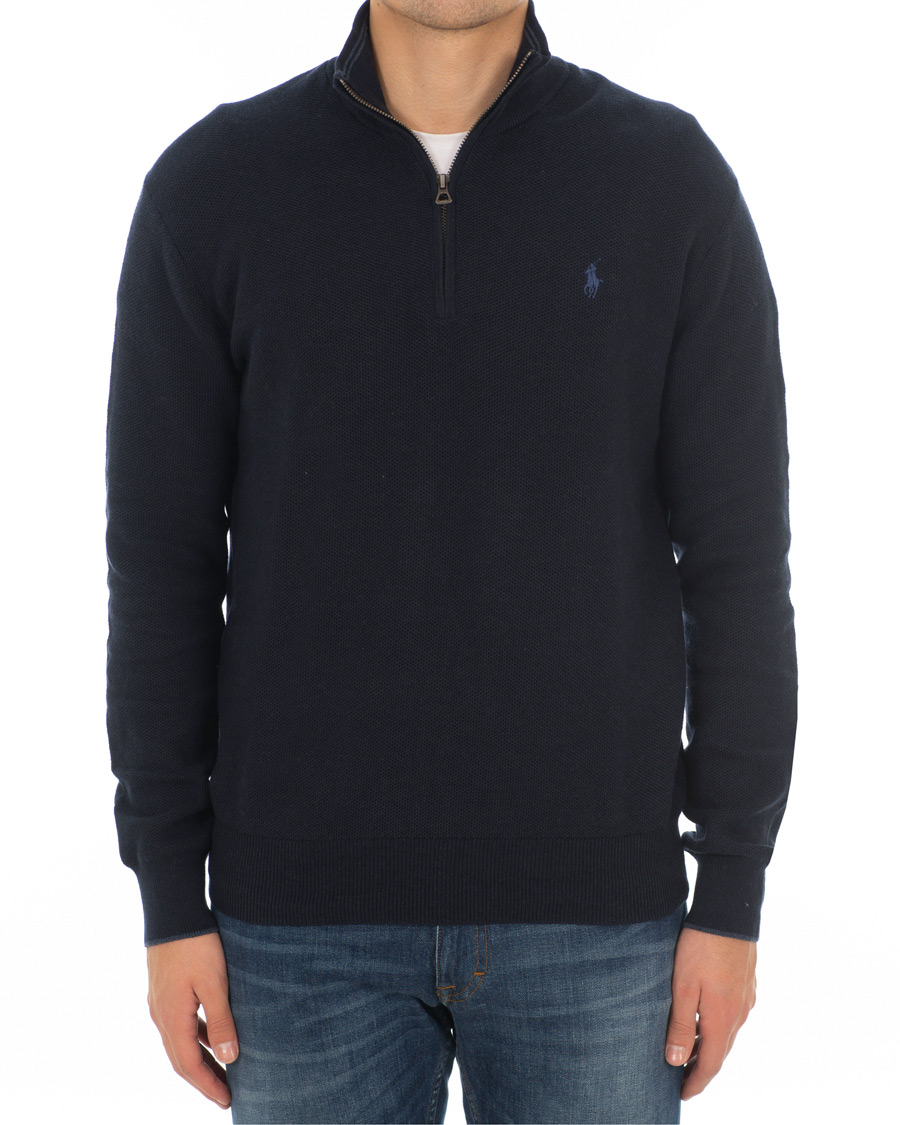Homme | Pulls Et Tricots | Polo Ralph Lauren | Texture  Half Zip Navy Heather