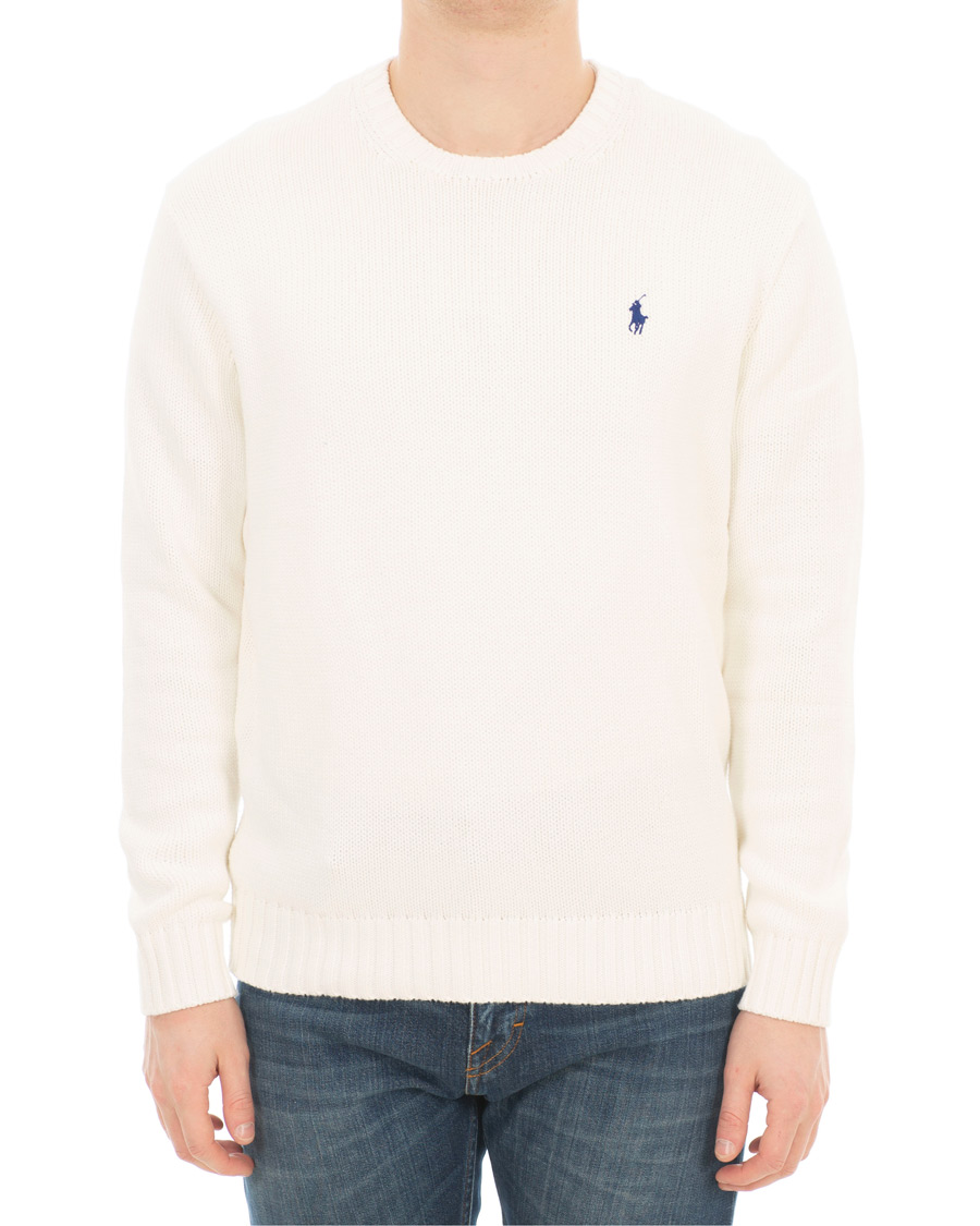 Homme | Pulls Et Tricots | Polo Ralph Lauren | Crisby Cotton Crew Neck White