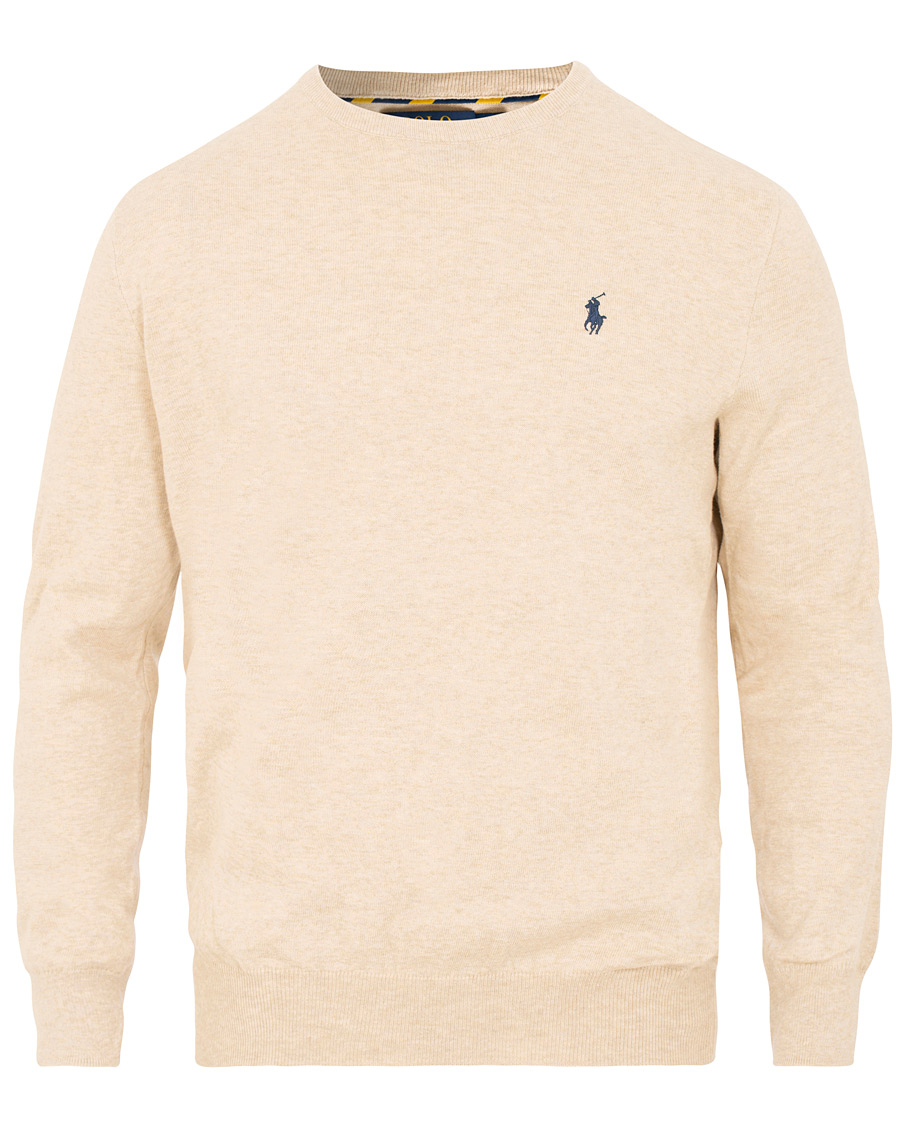 Homme | Pulls Et Tricots | Polo Ralph Lauren | Pima Cotton Crew Neck Pullover Sand Heather