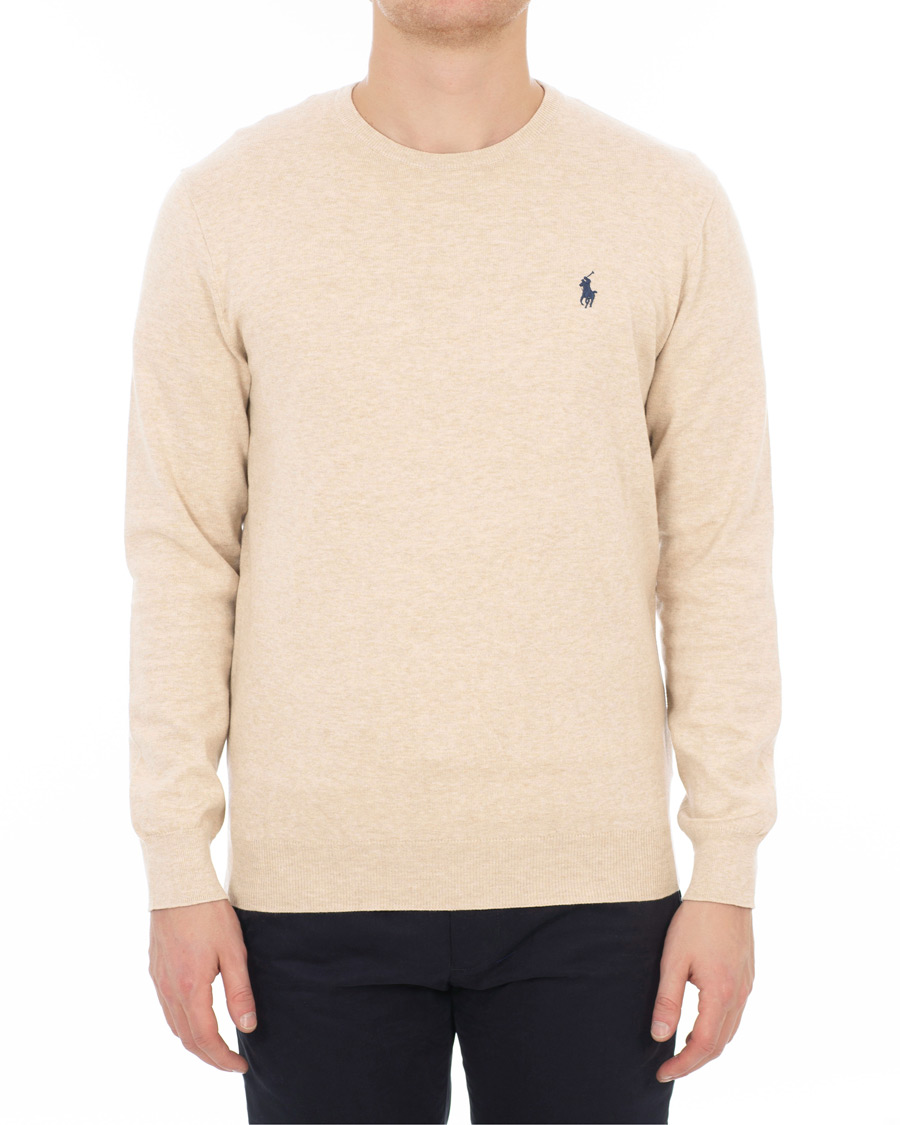 Homme | Pulls Et Tricots | Polo Ralph Lauren | Pima Cotton Crew Neck Pullover Sand Heather