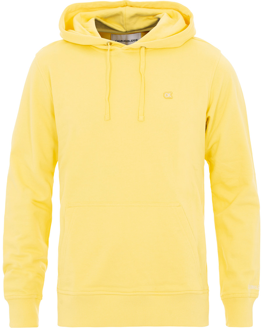 Homme | Pulls Et Tricots | Calvin Klein Jeans | Chest Embroidery Hoodie Yellow Cream