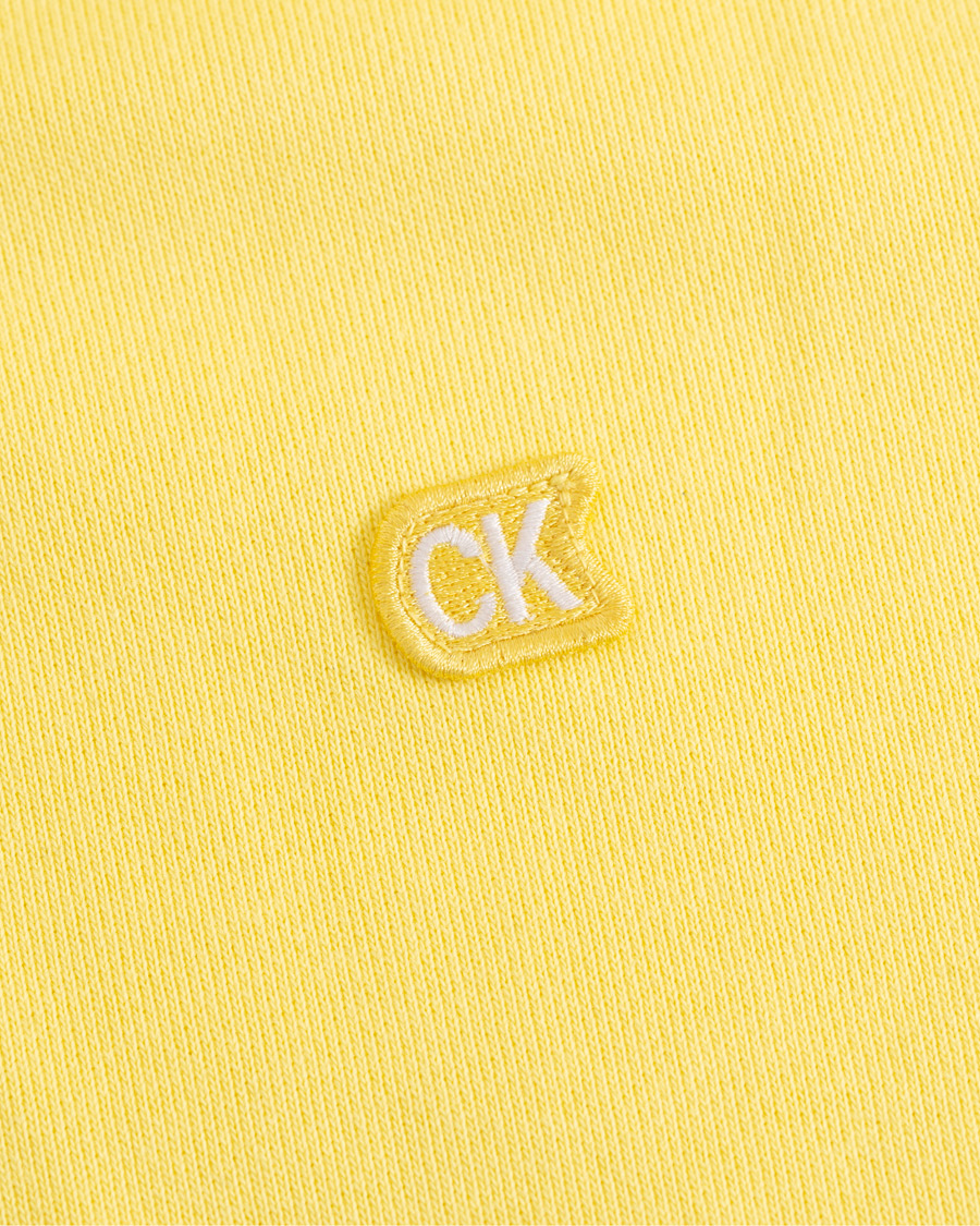 Homme | Pulls Et Tricots | Calvin Klein Jeans | Chest Embroidery Hoodie Yellow Cream