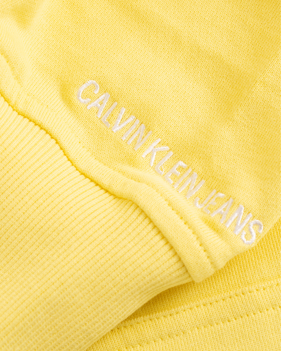 Homme | Pulls Et Tricots | Calvin Klein Jeans | Chest Embroidery Hoodie Yellow Cream