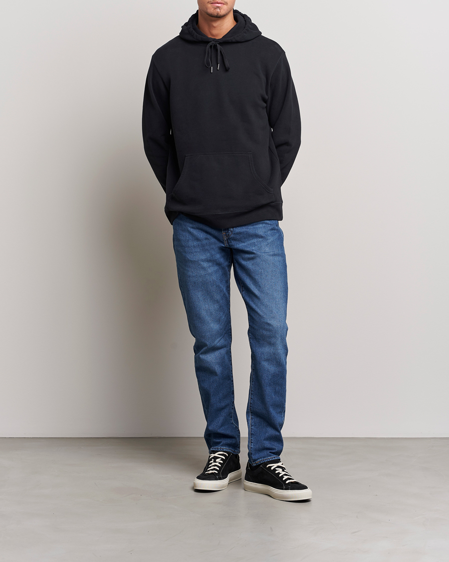 Homme | Pulls Et Tricots | Sunspel | Loopback Hoodie Black