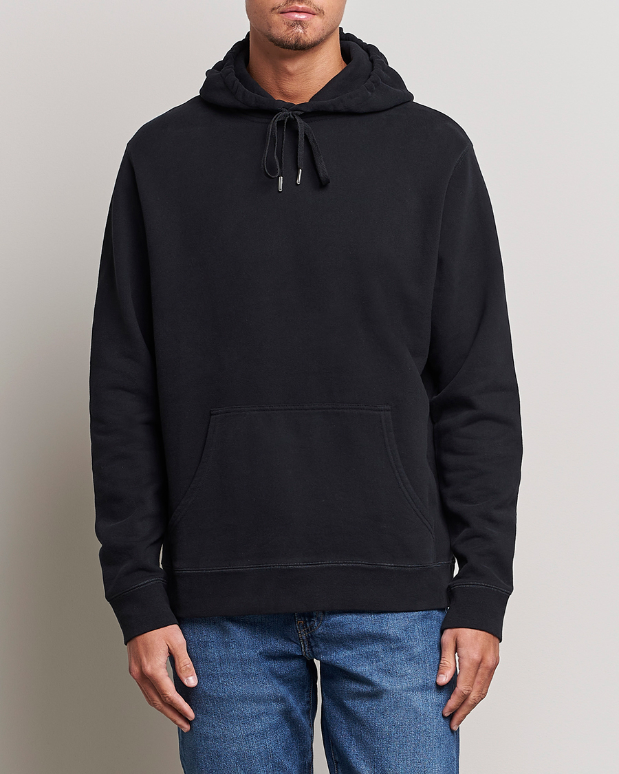 Homme | Pulls Et Tricots | Sunspel | Loopback Hoodie Black