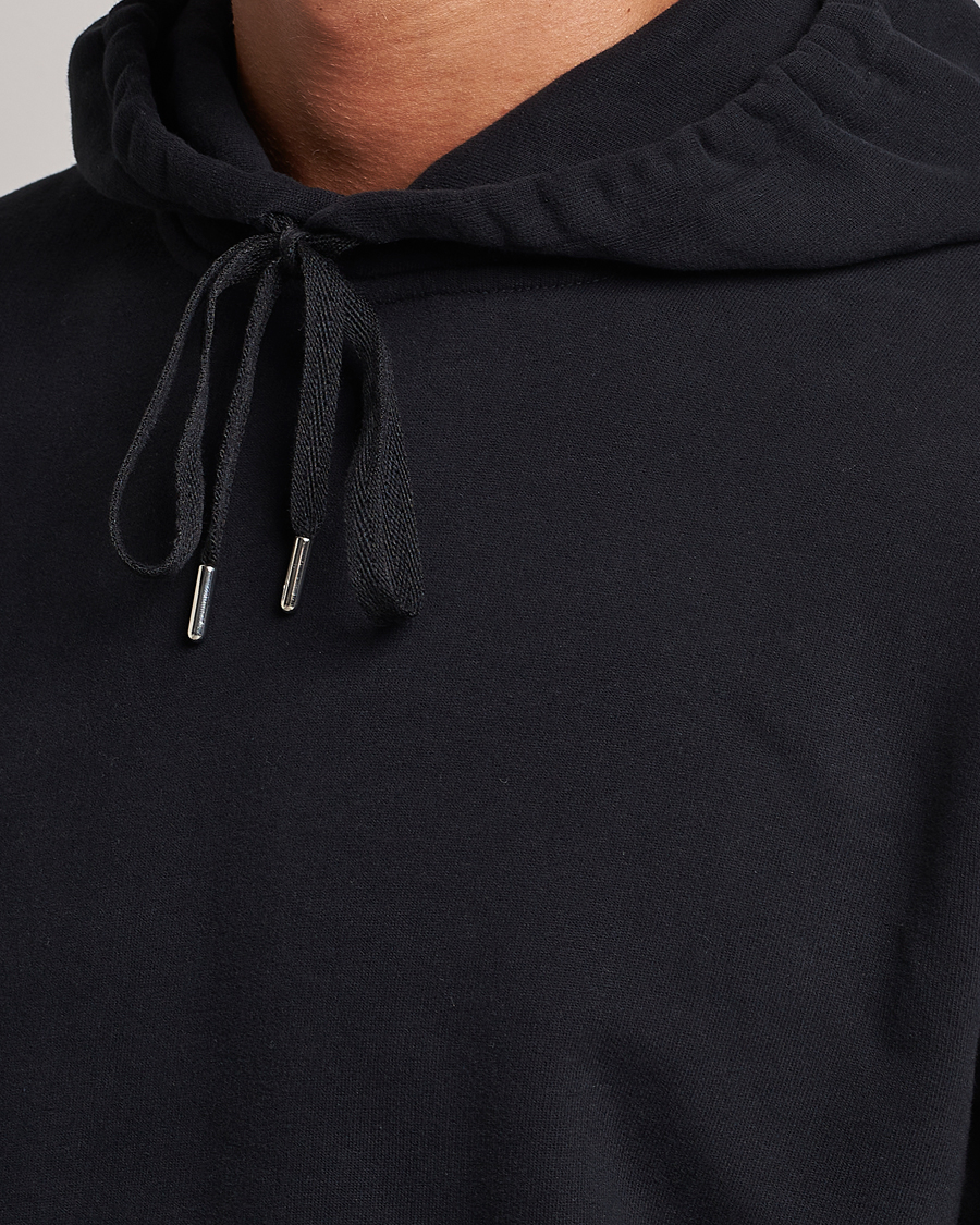 Homme | Pulls Et Tricots | Sunspel | Loopback Hoodie Black